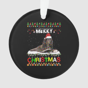 Lhasa Apso Christmas Tree Light Pajama Xmas Dog Ornament