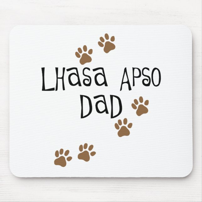 Lhasa Apso Dad Mouse Pad (Front)