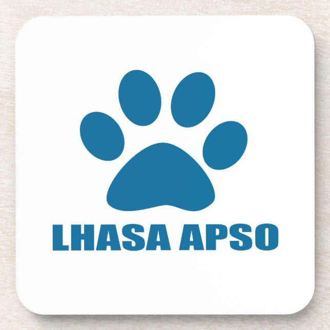 LHASA APSO DOG DESIGNS COASTER (Front)