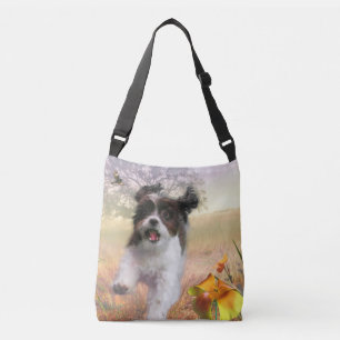 Lhasa Apso Dog High Tail Home Crossbody Bag