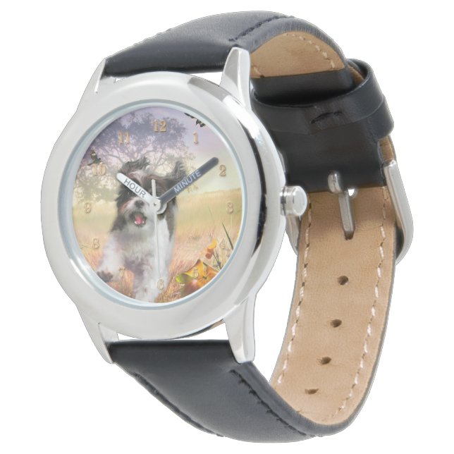 Lhasa Apso Dog High Tail Watch (Angled)