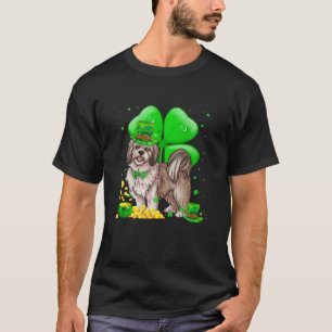 Lhasa Apso Dog Lucky Charm St. Patrick's Day Party T-Shirt