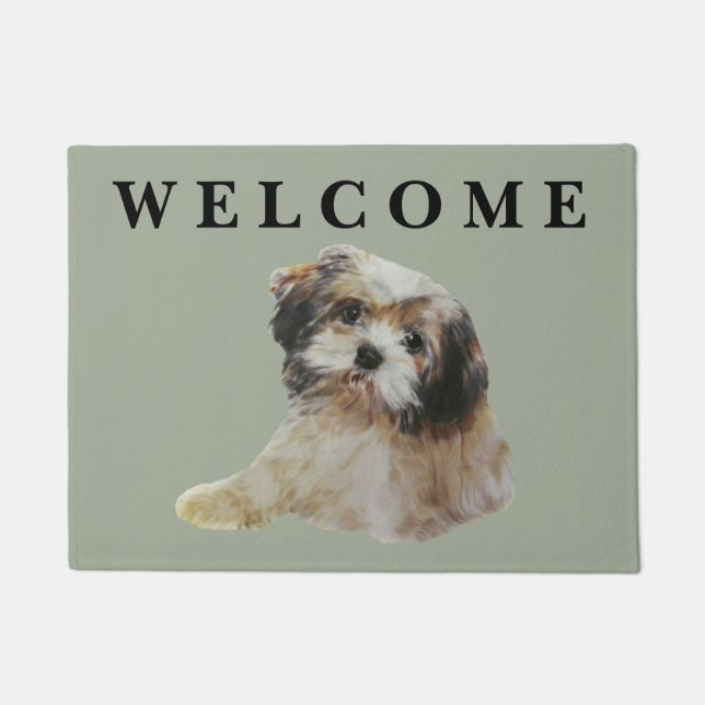 Lhasa Apso Doormat (Front)