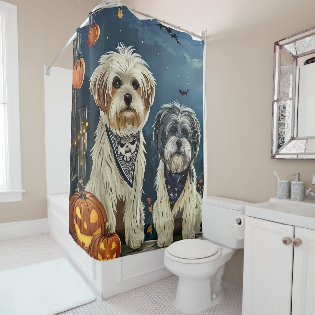 Lhasa Apso Halloween Spooky  (In Situ)