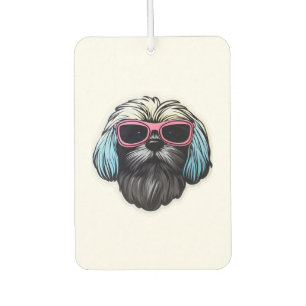 Lhasa Apso in Cool Sunglasses Classic T-Shirt Air Freshener