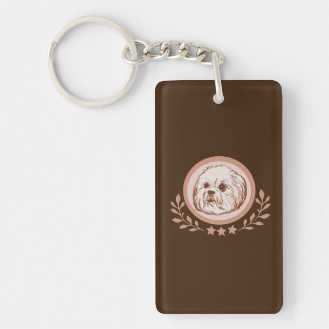 Lhasa Apso Keychain (Front)