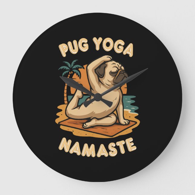 Lhasa Apso Large Clock (Front)