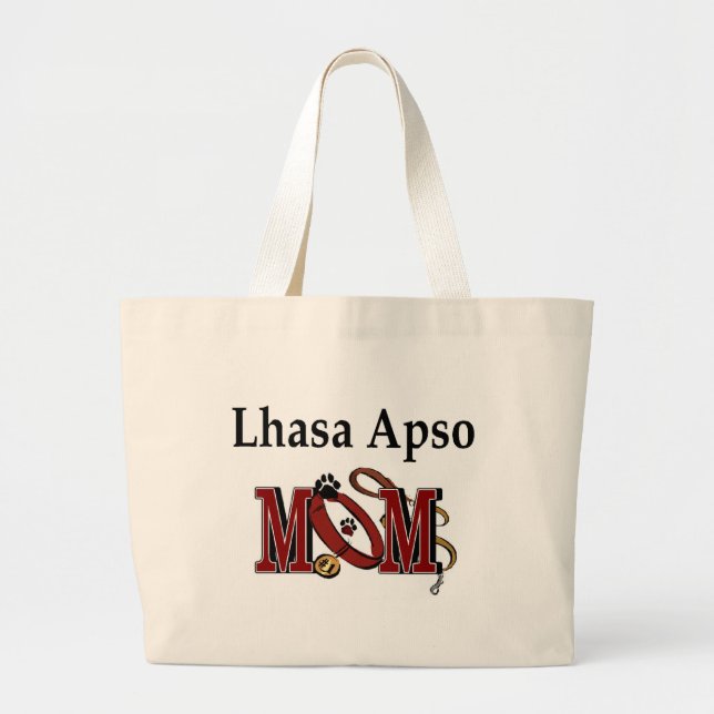 Lhasa Apso mom Tote Bag (Front)