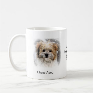 Lhasa Apso Mug - With two images and a motif