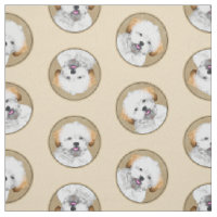 Lhasa Apso Puppy Painting Cute Original Dog Art