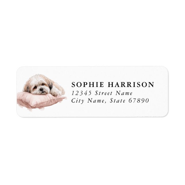 Lhasa Apso Return Address Labels (Front)