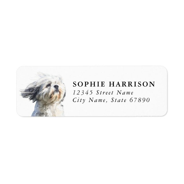 Lhasa Apso Return Address Labels (Front)