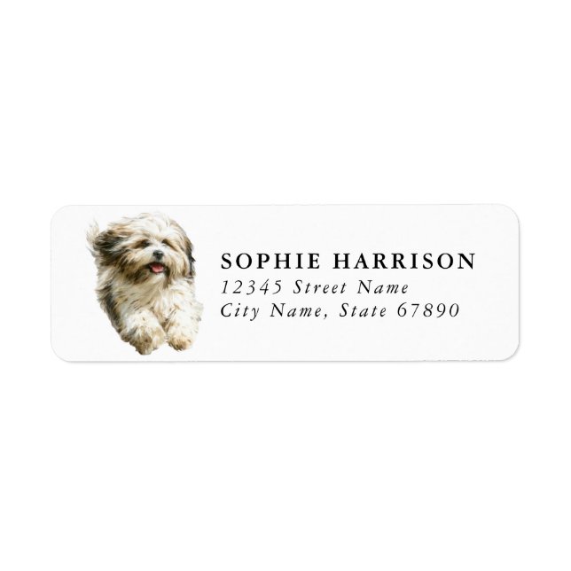 Lhasa Apso Return Address Labels (Front)