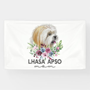 Lhasa Apso Shirt Gifts Dog Mom Banner