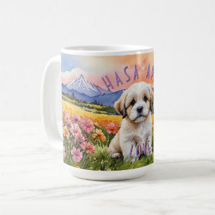 Lhasa Apso Sunrise Puppy Combo Mug
