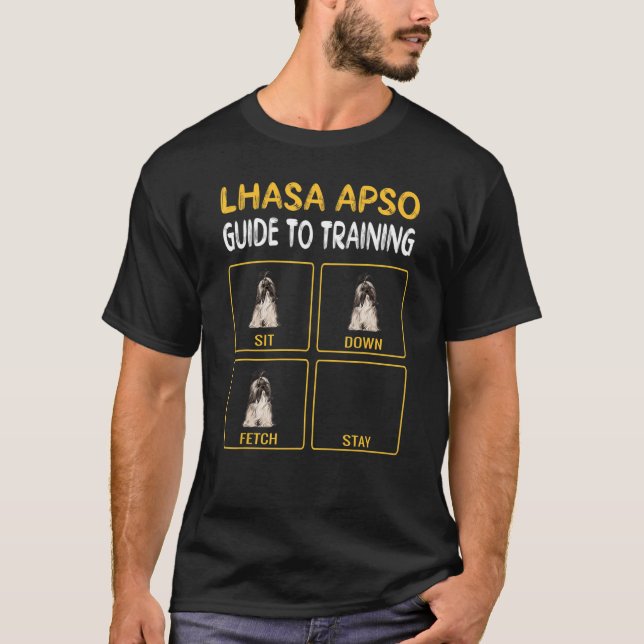 Lhasa Apsos Dog Training Guide T-Shirt (Front)