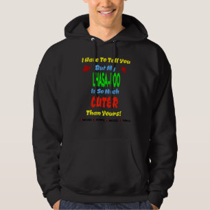 Lhasa Poo Lhasa Apso Poodle Hybrid Cute Puppy Dog Hoodie