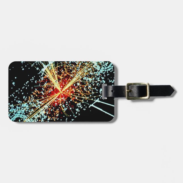 LHC Collision Luggage Tag (Front Horizontal)