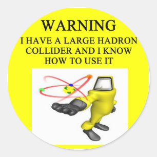 LHC large hadron collider Classic Round Sticker