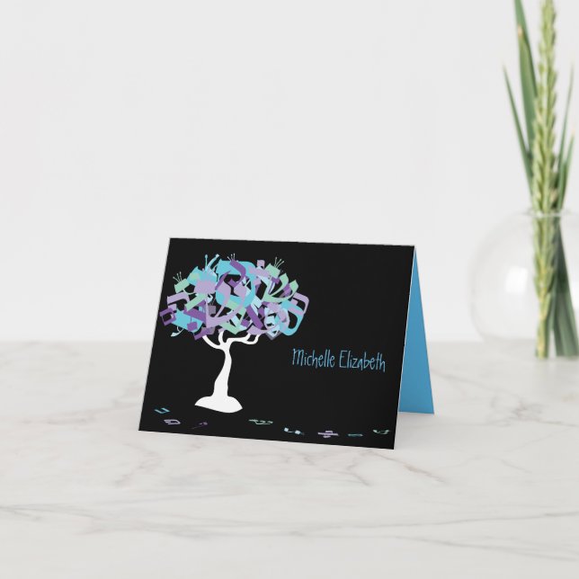 L'HÉBREU MARQUE AVEC DES LETTRES le carte de (Devant)