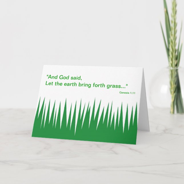 L'herbe de Dieu - carte de fête des pères (Devant)