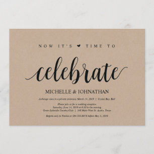 l'heure de fêter les invitations de l'élite mariag
