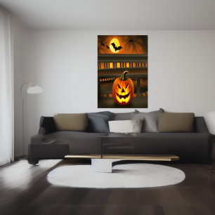 L'heureux citrouille   AI Art Poster