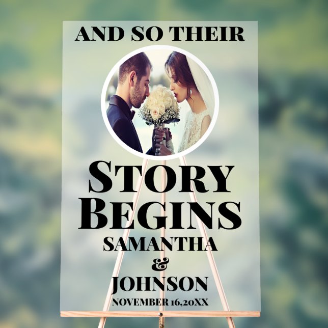 L'histoire acrylique gelée commence l'Affiche de b (Neutre)