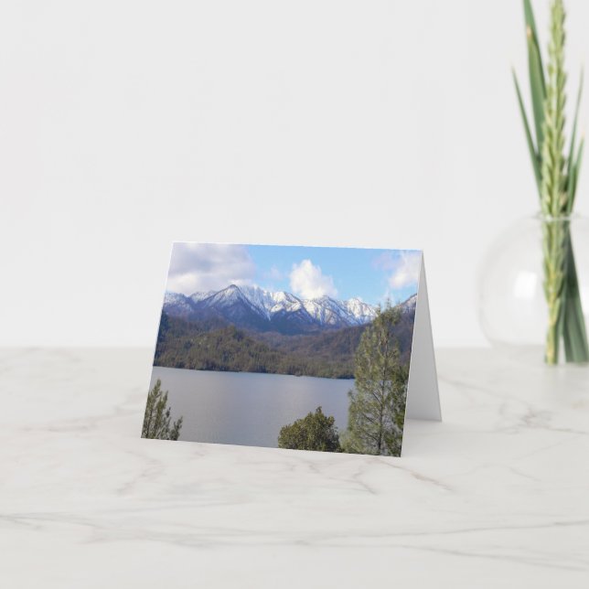 L'hiver au lac Whiskeytown/ Carte de Noël ..... (Devant)