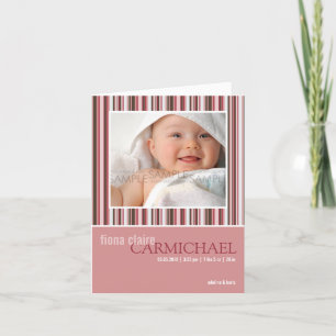 L'hiver barre le rose • Faire-part de bébé