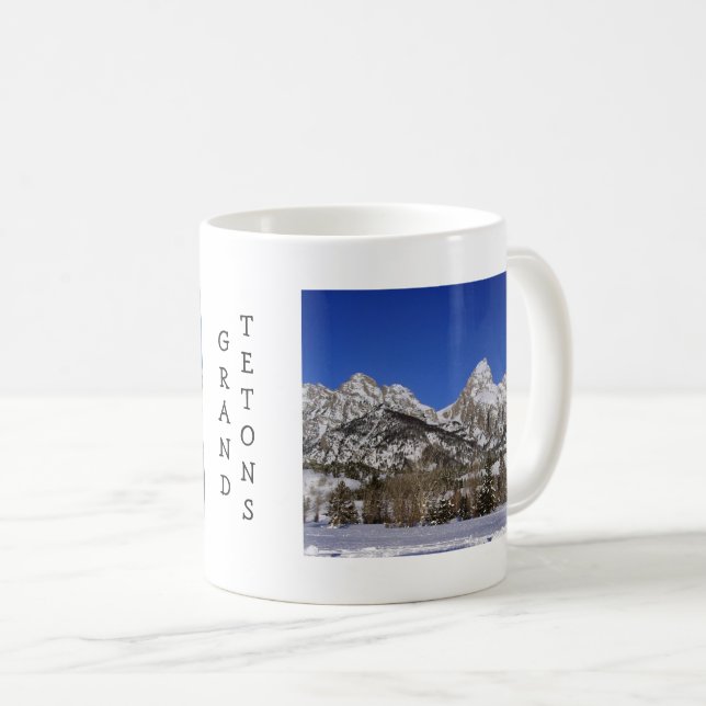 L'hiver dans la Mug de café des Grands Tétons (Devant droit)