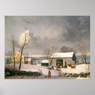 L'hiver dans le pays - GH Durrie Poster d'art