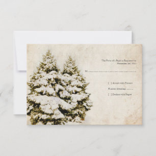 L'hiver, les Evergreens, les invitations aux maria