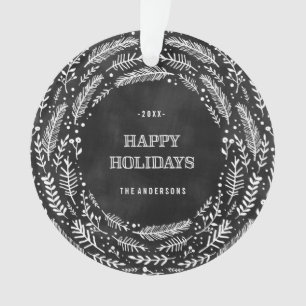 L'hiver s'embranche ornement de vacances de