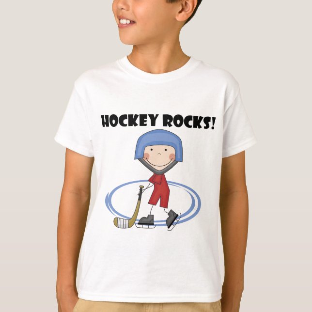 L'hockey bascule le T-shirts et les cadeaux (Devant)