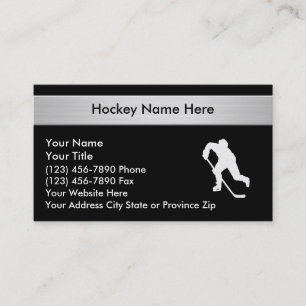 L'hockey folâtre des cartes de visite