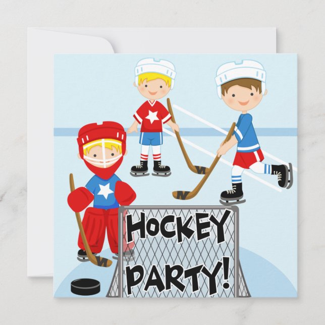L'hockey folâtre les invitations faites sur (Devant)
