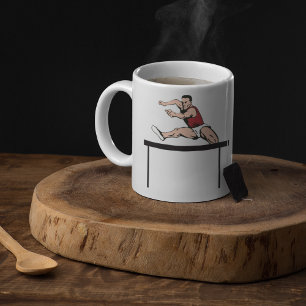 L'Homme Jumping Hurdles Athletics Coffee Mug