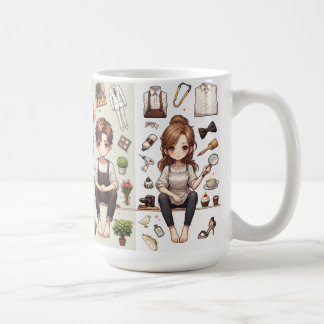 L'homme, la femme. 1 tasse