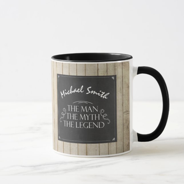 L'homme Le Mythe La Légende mug Fête des pères Cad (Droite)