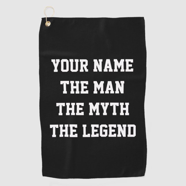 L'homme le mythe le cadeau drôle de serviette de (Devant)