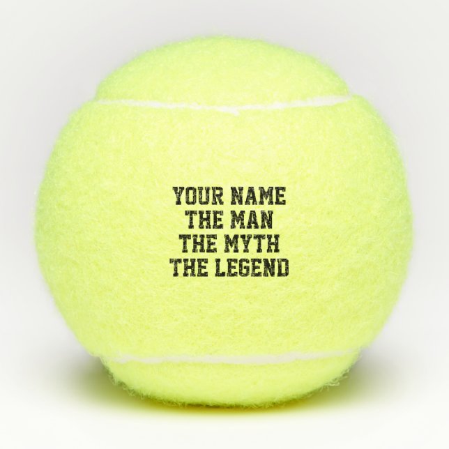L'homme mythe légende balles de tennis jeu cadeau  (Devant)