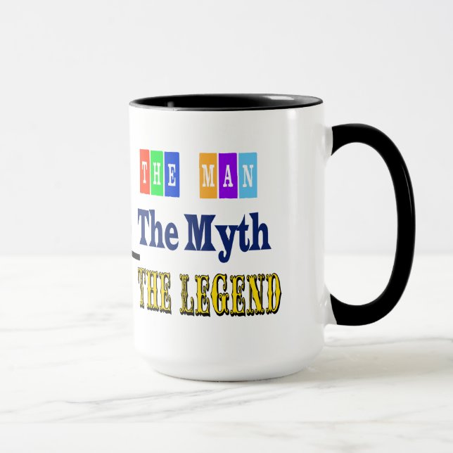 L'homme, mythe, tasse de radio-amateur de légende (Droite)