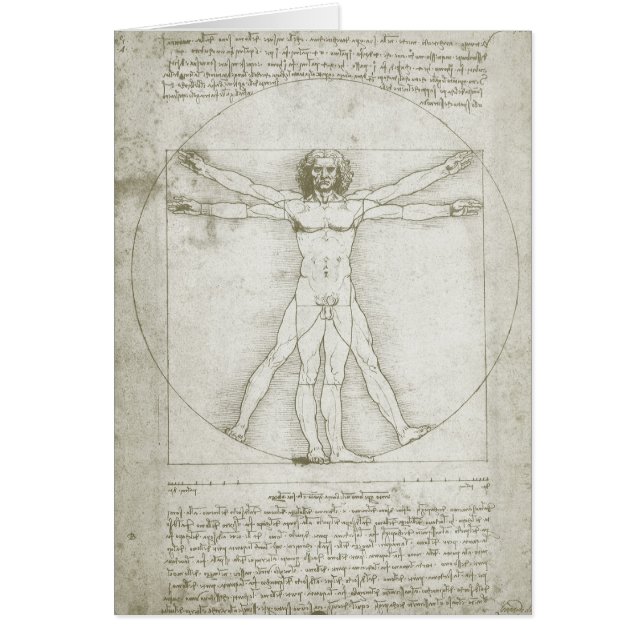 L'homme vitruvien de Léonard de Vinci (Devant)