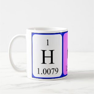 L'honorable mug nom de table périodique