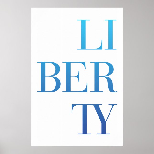 LI_BER_TY poster blue (Front)