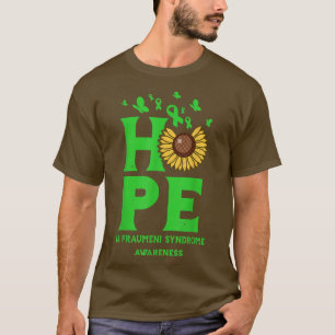 Li Fraumeni Syndrome Green Hope Vintage Sunflower T-Shirt