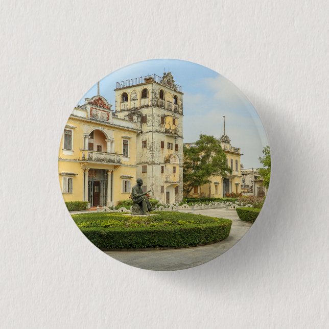 Li Garden Series: Where Stories Reside  1 Inch Round Button (Front)