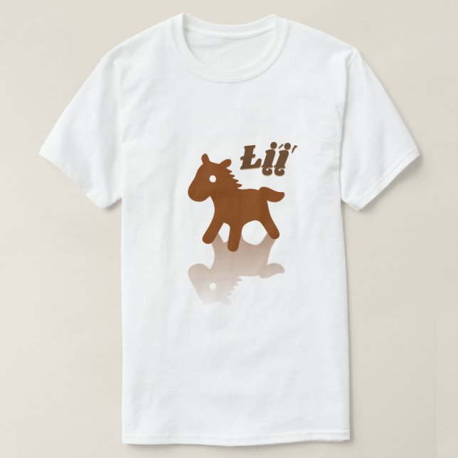 Łį́į́ʼ - horse in navajo T-Shirt (Design Front)