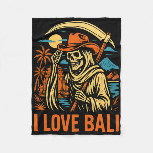 Li Indonesia I Love Li Vintage Womans Surfs Up 1 Fleece Blanket
